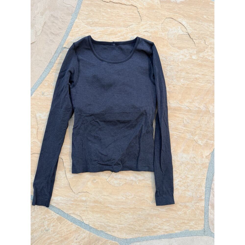 Lululemon Ebb to Street Long Sleeve Black Size 6 ES